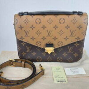 Louis Vuitton Metis brown Monogram shoulder tone Pochette two Reverse bag
